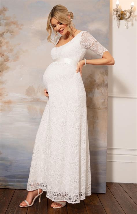 Verona Maternity Wedding Gown Ivory White - Maternity Wedding Dresses, Evening Wear and Party ...