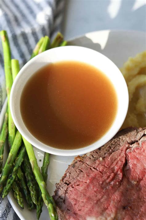 Easy Beef Broth Au Jus Recipe (Without Beef Drippings) - A Peachy Plate