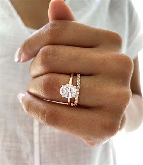 Oval Engagement Rings Rose Gold