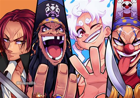The Four Emperors [art by SamuDL] : r/OnePiece