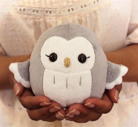 Plush Sewing Pattern PDF Owl Plushie Easy Kawaii Stuffed Animal Cute ...