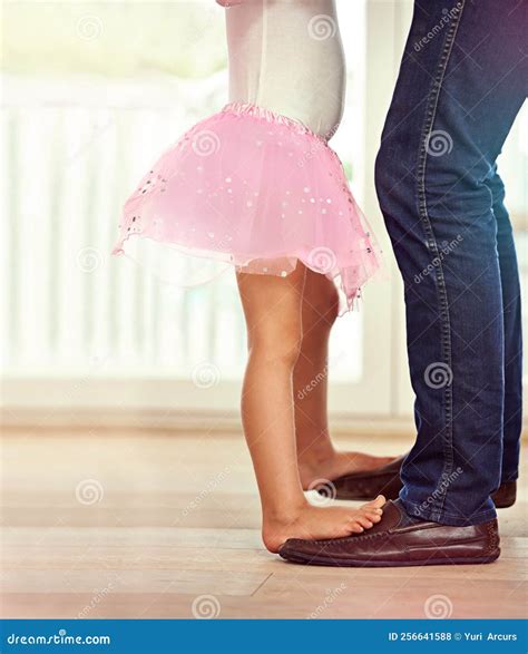 Dancing with Her Daddy. a Father and Daughter Dancing. Stock Photo ...