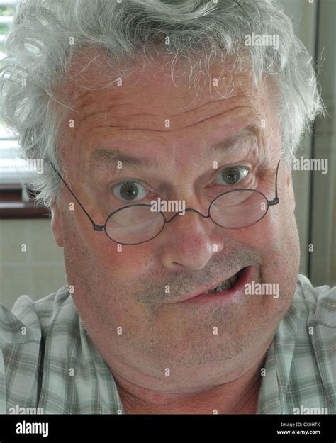 An ugly grumpy old man - fully model released images for any use Stock ...