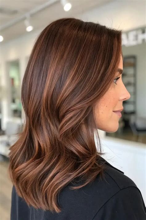 Gorgeous Brown with Auburn Highlights: 10 Chic Dark Chocolate & Reddish ...