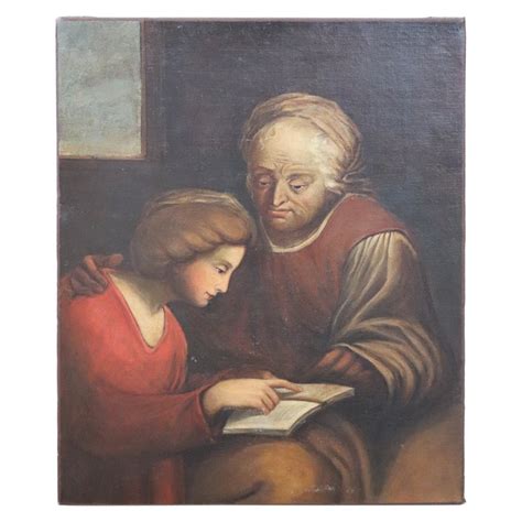 Antique Portrait Painting, Beautiful Young Girl, Young Woman Oil on Canvas at 1stDibs