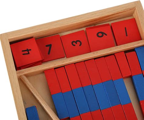 Buy Jerliflyer Numerical Rods, Montessori Small Number Rod with Digital ...