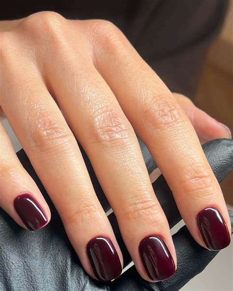 15 Simple Dark Purple Nails - Sparkling Boy Ideas