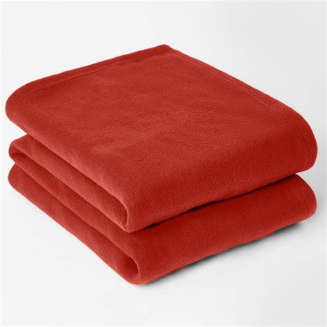Dreamscene Soft Red Polar Fleece Throw Blanket, Twin Size 50"x60 ...