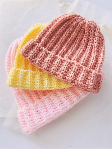 Cozy ribbed beanie free crochet pattern – Artofit