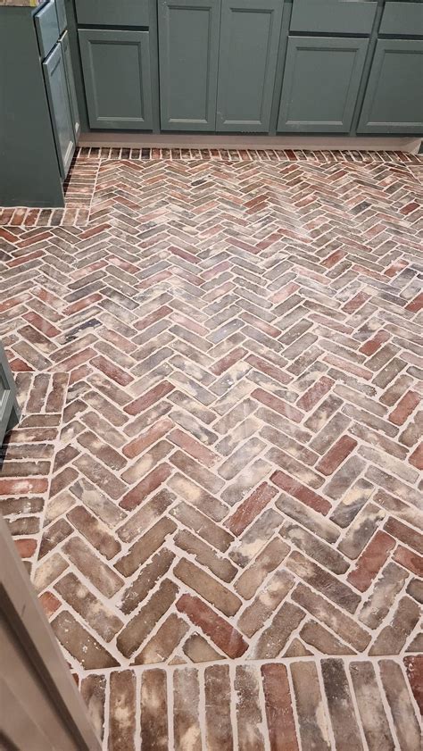 Pin by Tasha Martin on Dream home... | House flooring, Brick tile floor ...