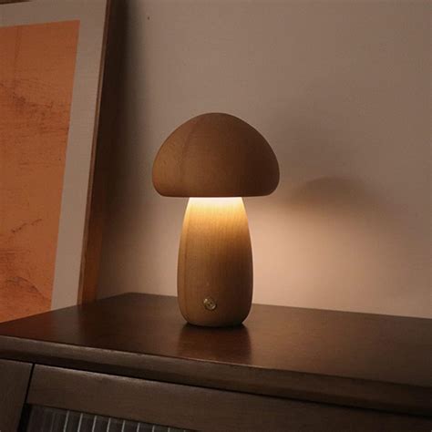 KAYKAI Mushroom Night Light,Mushroom Bedside Table Lamp,USB ...