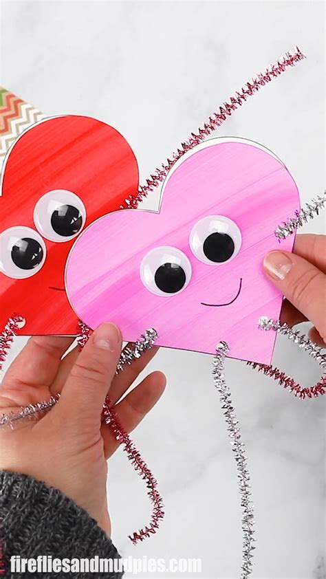 Heart buddies easy valentine s day craft for kids – Artofit