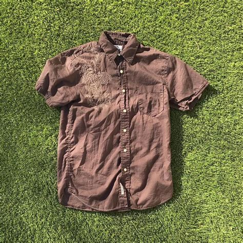 Lucky Brand Men's Brown Shirt | Depop