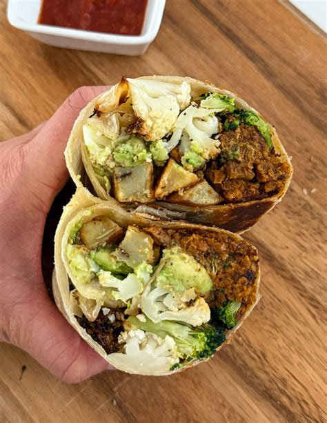 Protein Packed Vegan "Chorizo" Breakfast Burrito - Winnie Kison