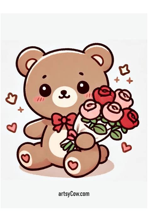 Top 21 Valentines Drawings with Teddy Bear: Simple and Adorable Designs to Try | Valentine ...