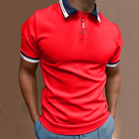 Polo Shirts Black And Red
