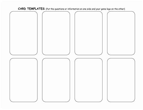 Playing Card Template Word Best Of Playing Card Templates ...