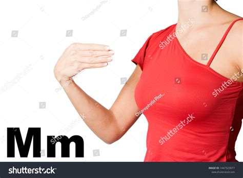Letter M Sign Language Stock Photo 1447323077 | Shutterstock