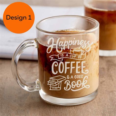 Personalized Glass Coffee Mugs | Etchergifts.com