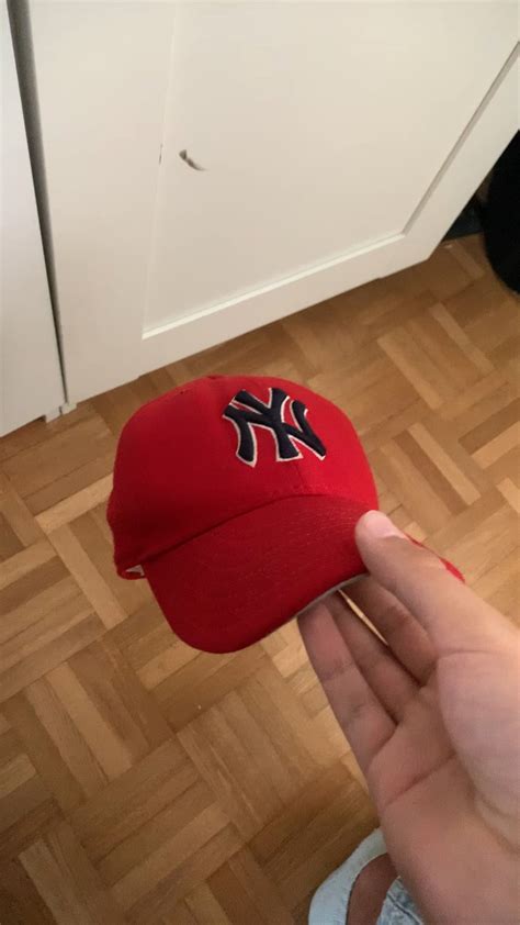 Original Vintage New Era Red Yankees Cap that Fred Durst wore in the ...