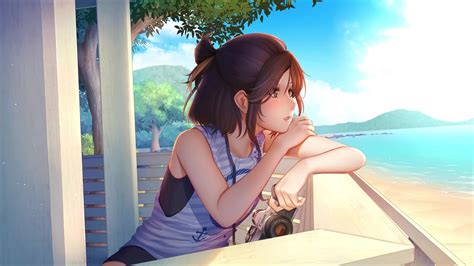 Anime Girl In Bikini Live Wallpaper - MoeWalls