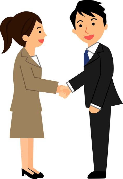 Friends Shaking Hands Clip Art