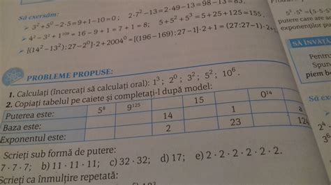 Copiați tabelul pe caiete si completati l după model - Brainly.ro