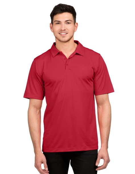 Tri-Mountain Stalwart K030 Mens Polyester Polo Shirt - Red - 4X-Large ...