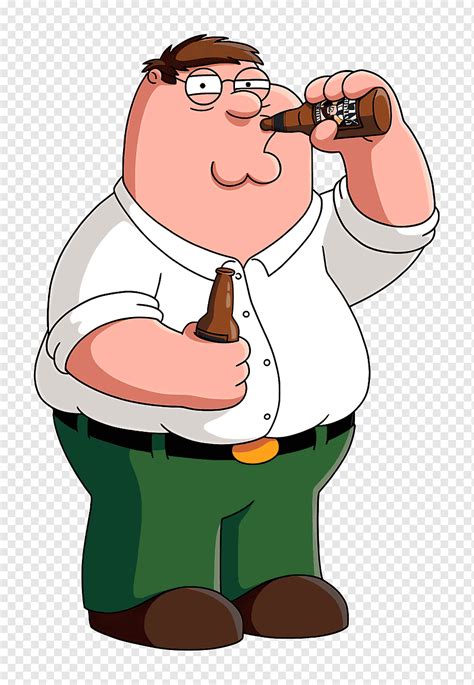 Peter griffin, cartoon with beer, png | PNGWing