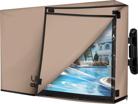 Amazon.com: ULTCOVER Waterproof Outdoor TV Cover Double Layers with ...