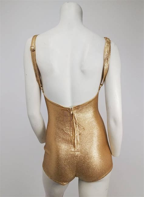 Cole of California Gold Lamé Bathing Suit, 1950s at 1stDibs | cole of ...