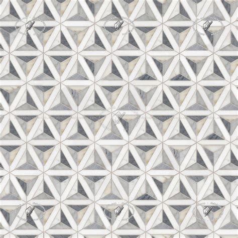Geometric pattern white marble floor tile texture seamless 21143
