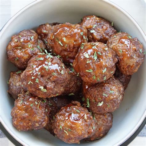 Honey Sriracha Meatballs - Delightfully Low Carb