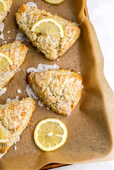 Lemon Poppyseed Scones Recipe