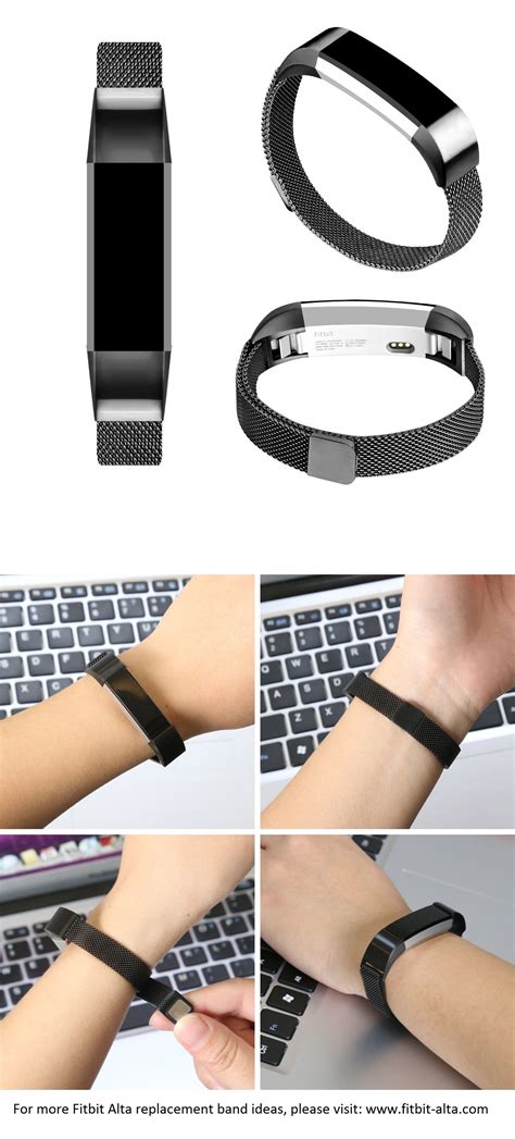 AK Replacement Milanese Loop Fitbit Alta HR Band / Alta Band Metal for ...