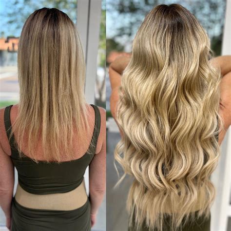 Tie In Extensions Before And After at Kate Wardill blog