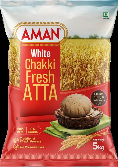 White Chakki Fresh Atta – Aman Flour