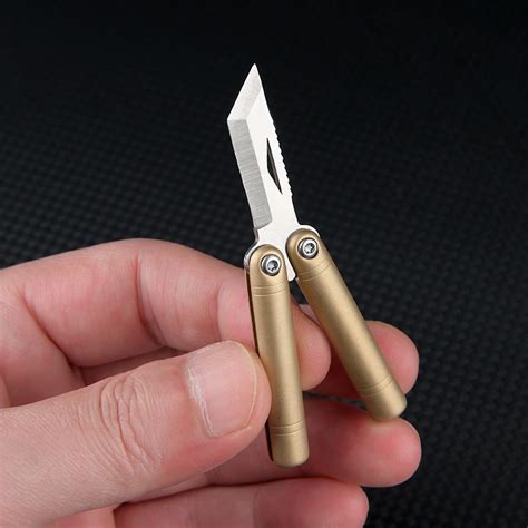 Butterfly Knife Brass Mini Pocket Knife - Edcgearzone.com