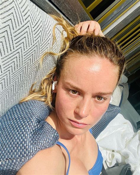 Brie Larson Looks Leggy In Her Underwear & Crocs