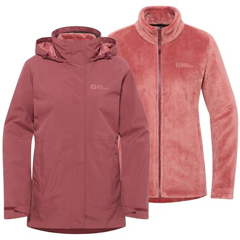 Jack Wolfskin Rotwand 3In1 Jacket Women - red ochre | BIKE24