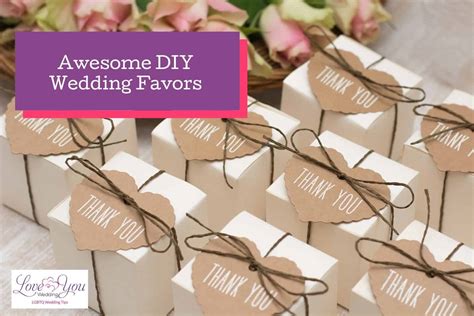 Diy Wedding Favors