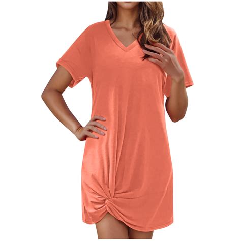 ameIAEA Womens Swimsuit Cover Up Short Sleeve Beach Cover Ups Dress V ...