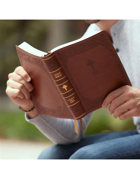 NABRE Large-Print Catholic Bible, Leather-Look Brown - Reilly's Church ...