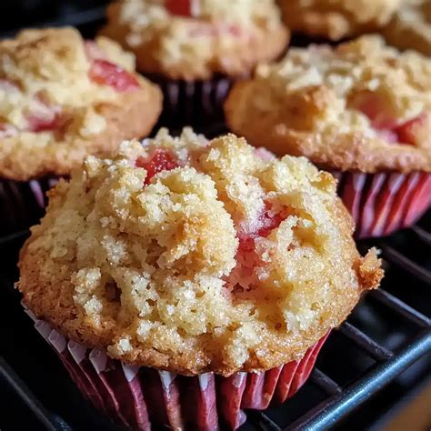 Strawberry Rhubarb Muffins Recipe