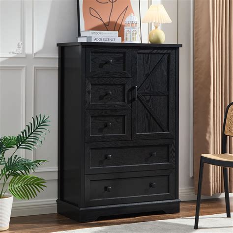 Amazon.com: SOOWERY Dresser for Bedroom, 48 Inches Wood Dresser with 5 ...