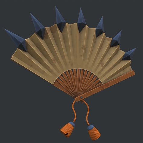 3D model Stylized Japanese War Fan Pbr VR / AR / low-poly | CGTrader