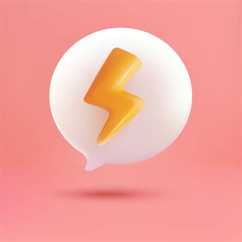 notification thunder speech bubble chat 16640543 Vector Art at Vecteezy