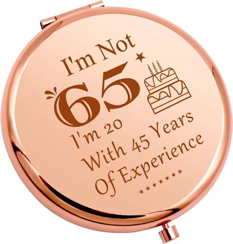 Amazon.com: Funny 65th Birthday Gifts for Women Compact Mirror 65 Year ...
