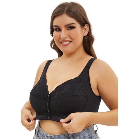 BSDJILFG Plus Size Bras for Women,Lace Bralette Seamless No Wire Full ...