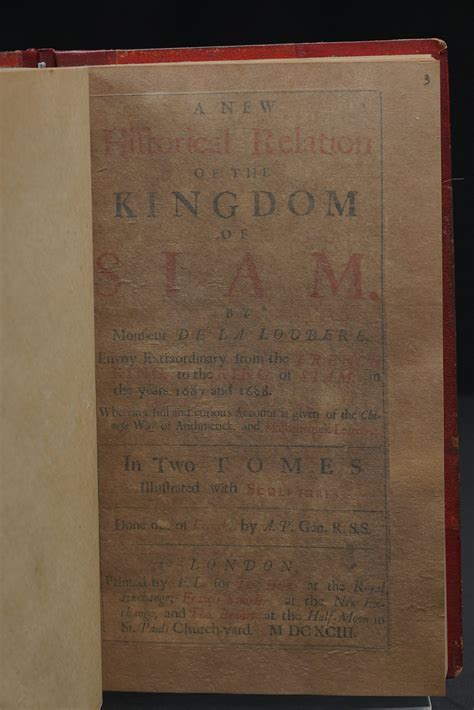 หนังสือ A New Historical Relation of the Kingdom of Siam – KPM20th-Anniversary